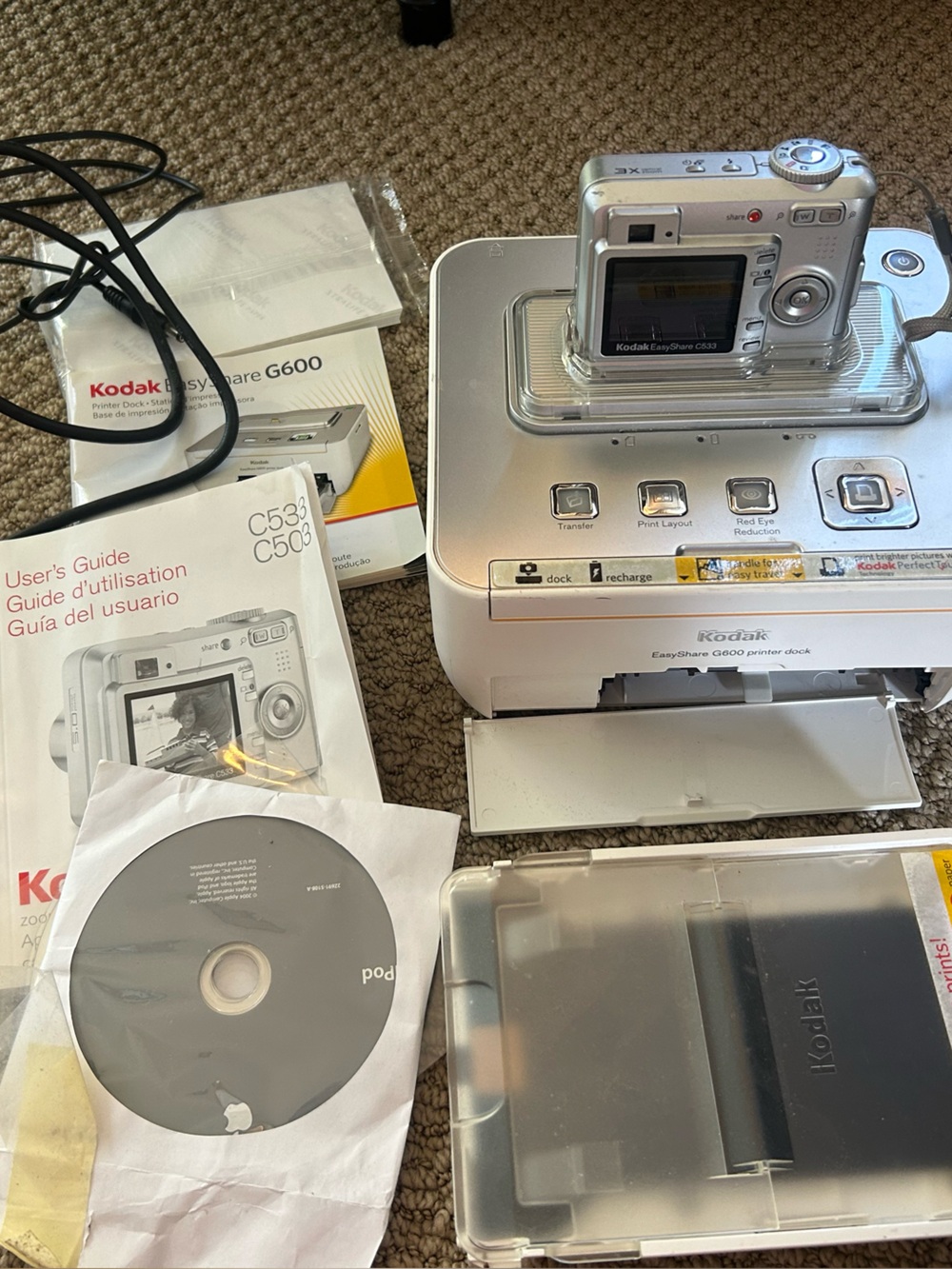 Kodak EasyShare G600 Printer Dock with C533 Digital Camera 📸